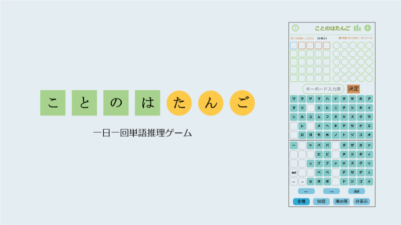 「ことのはたんご」のイメージ図